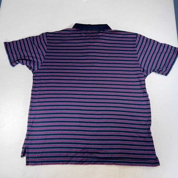 Brooks Brothers Country Club Polo Shirt XL Performance Golf Resort Multi Stripe - Picture 6 of 13
